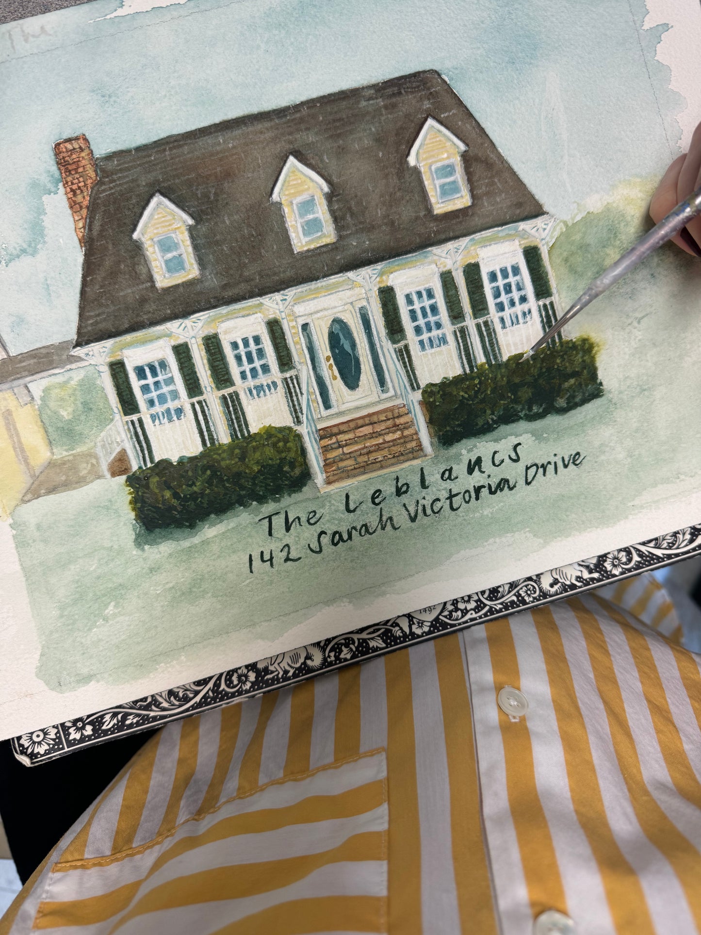 Custom Watercolor House Portraits