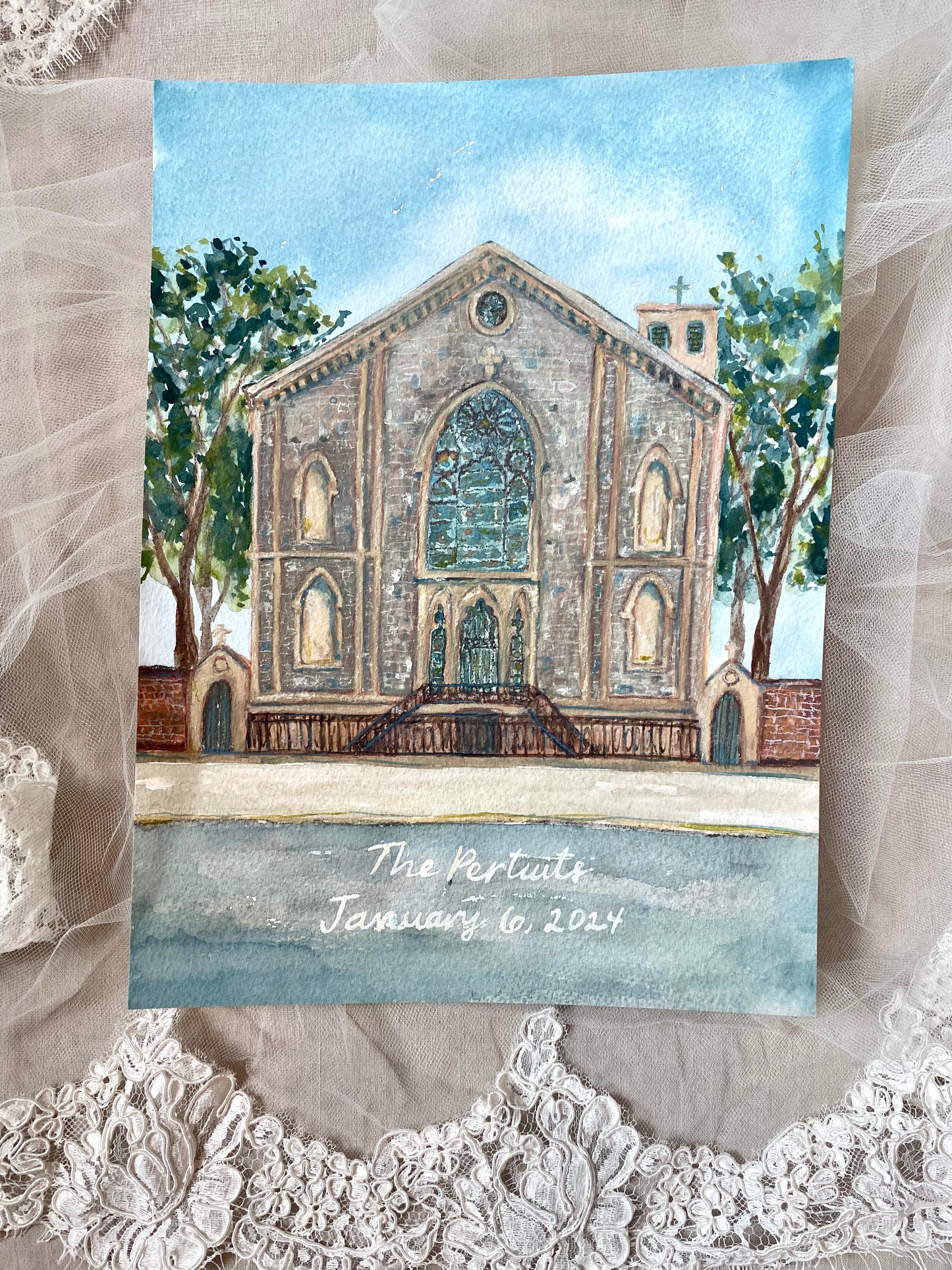 Custom Watercolor House Portraits